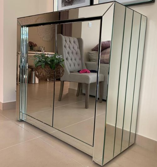 Glass cupboard style feature for residential house project in Jebel Ali Dubai