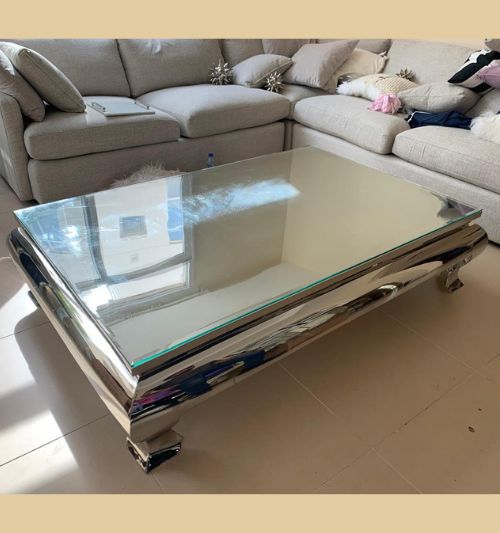 Modern glass table for house interior in Jebel Ali Dubai