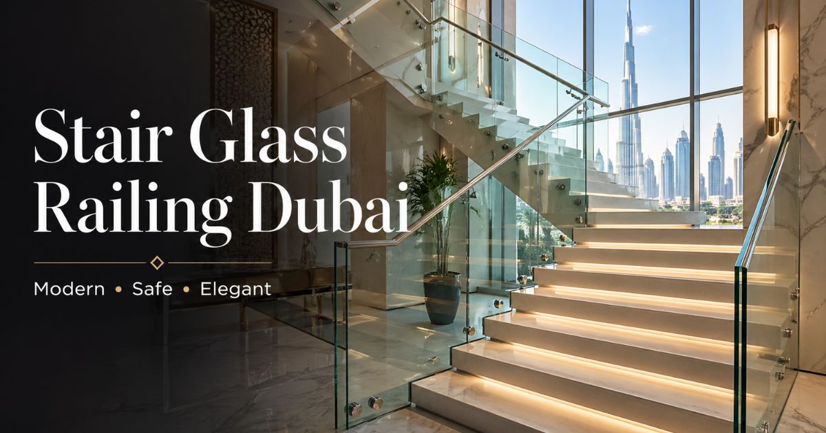 Stair Glass Railing Dubai